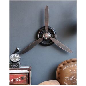 Pier 1 Vintage Style Wall Clock Fan Design